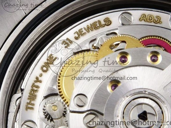 Stick Steel SS 40 Dial (Gain V3 Light JDF Weight) President Green DayDate on VR3255 904L Bracelet 0401